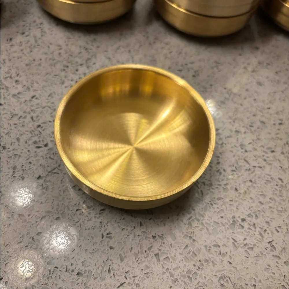 Set of 4 Gold Metal dipping Bowls SUS304